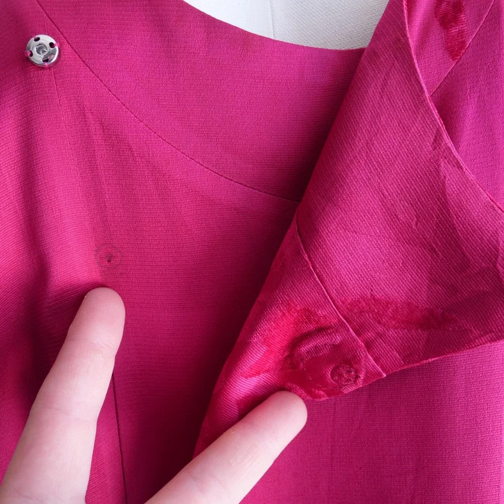 Not perfect! Romantic silk snap front kimono robe dress